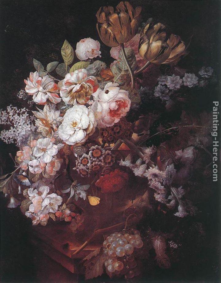 Jan Van Huysum Vase with Flowers